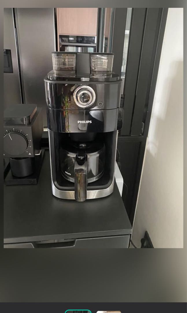 Philips grind and brew coffee machine, TV & Home Appliances, Kitchen