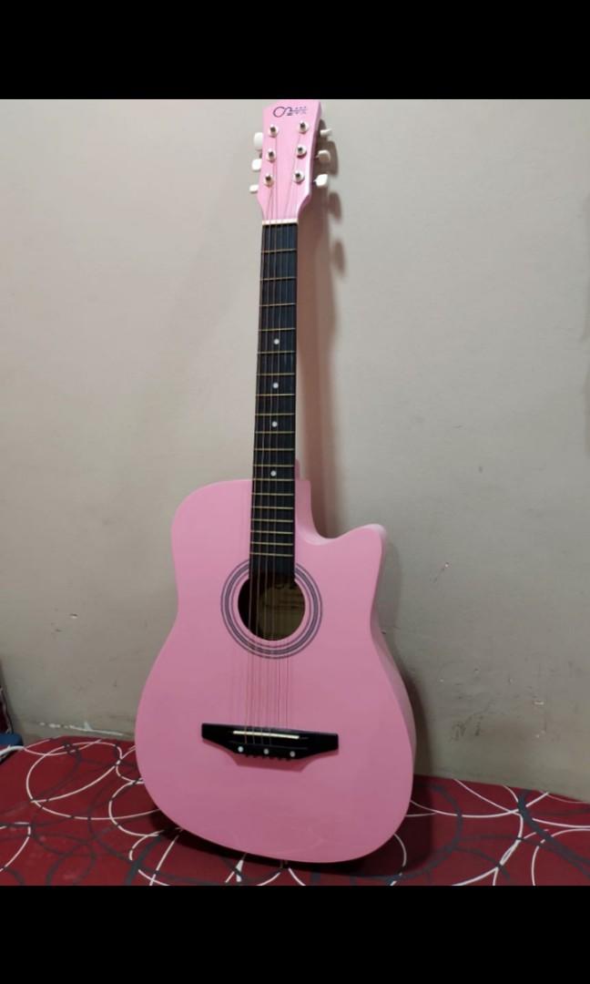 Pink Guitar Free Guitar Stand