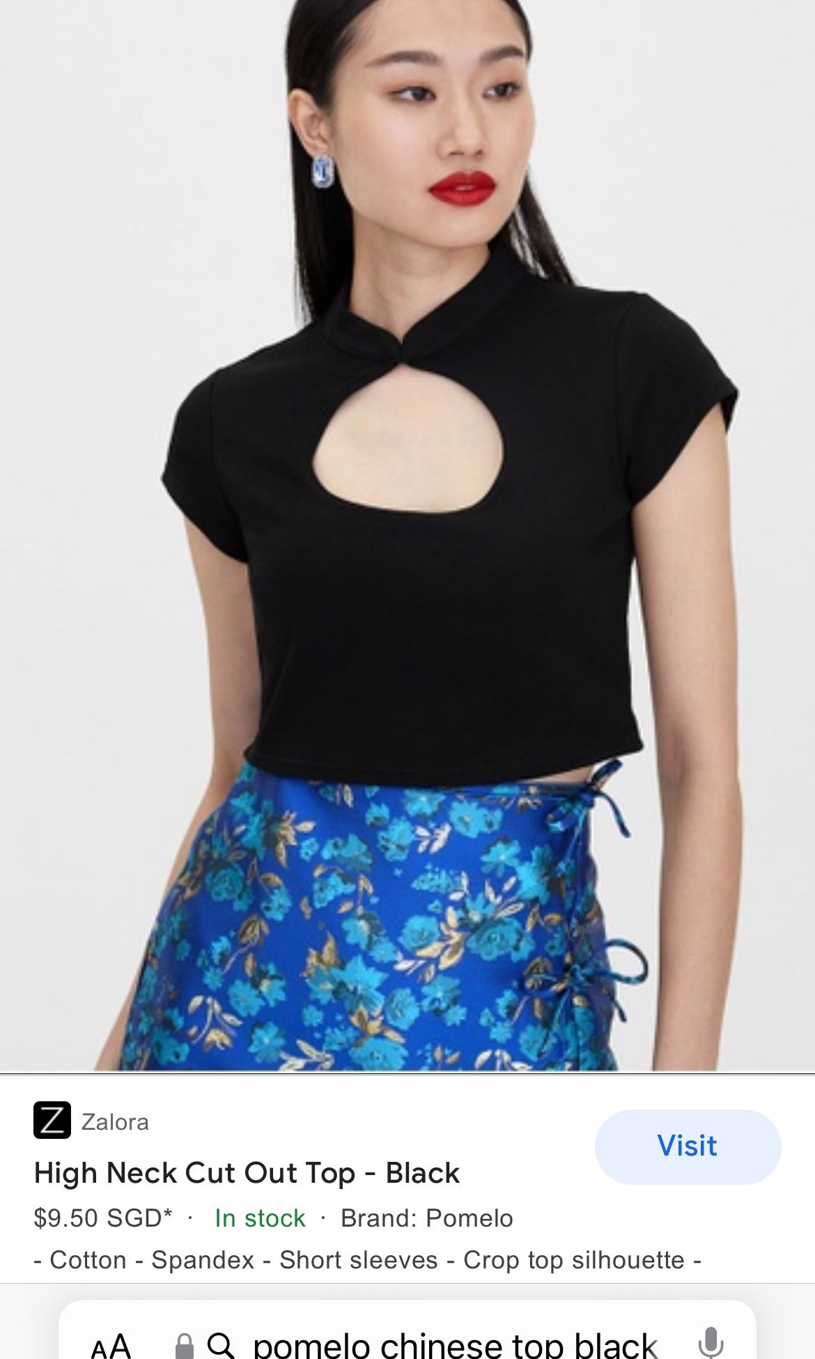 Oriental cut out top discount