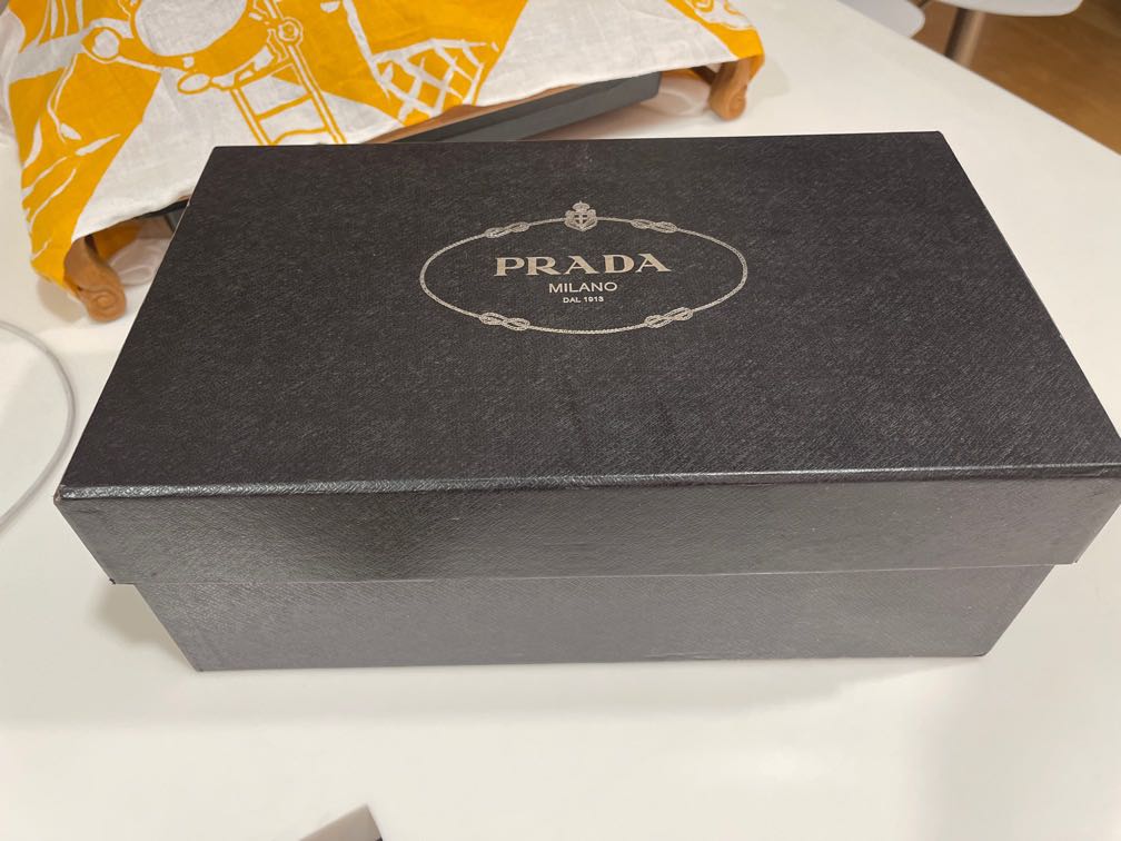 Prada shoe box, Luxury, Accessories on Carousell