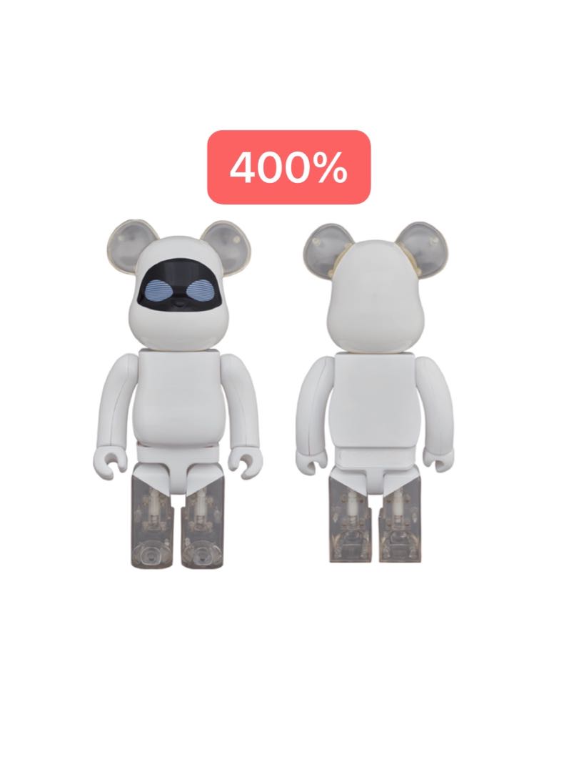 Pre-Order] BE@RBRICK x WALL-E Eve 400% bearbrick, Hobbies & Toys 