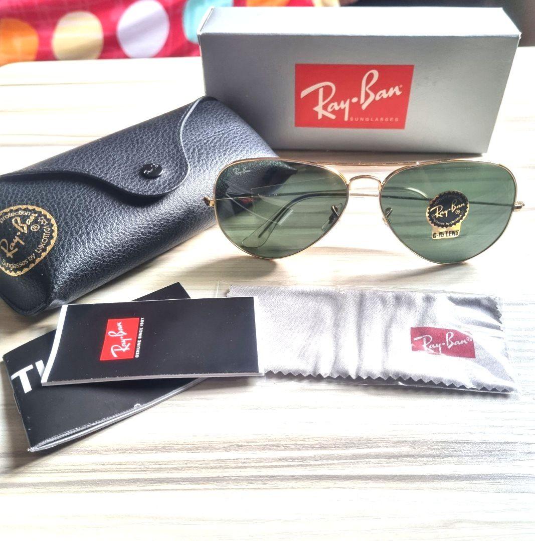 Ray Ban Aviator Green Classic G-15 Sunglasses RB3025-001-62, Men's Fashion,  Watches & Accessories, Sunglasses & Eyewear on Carousell