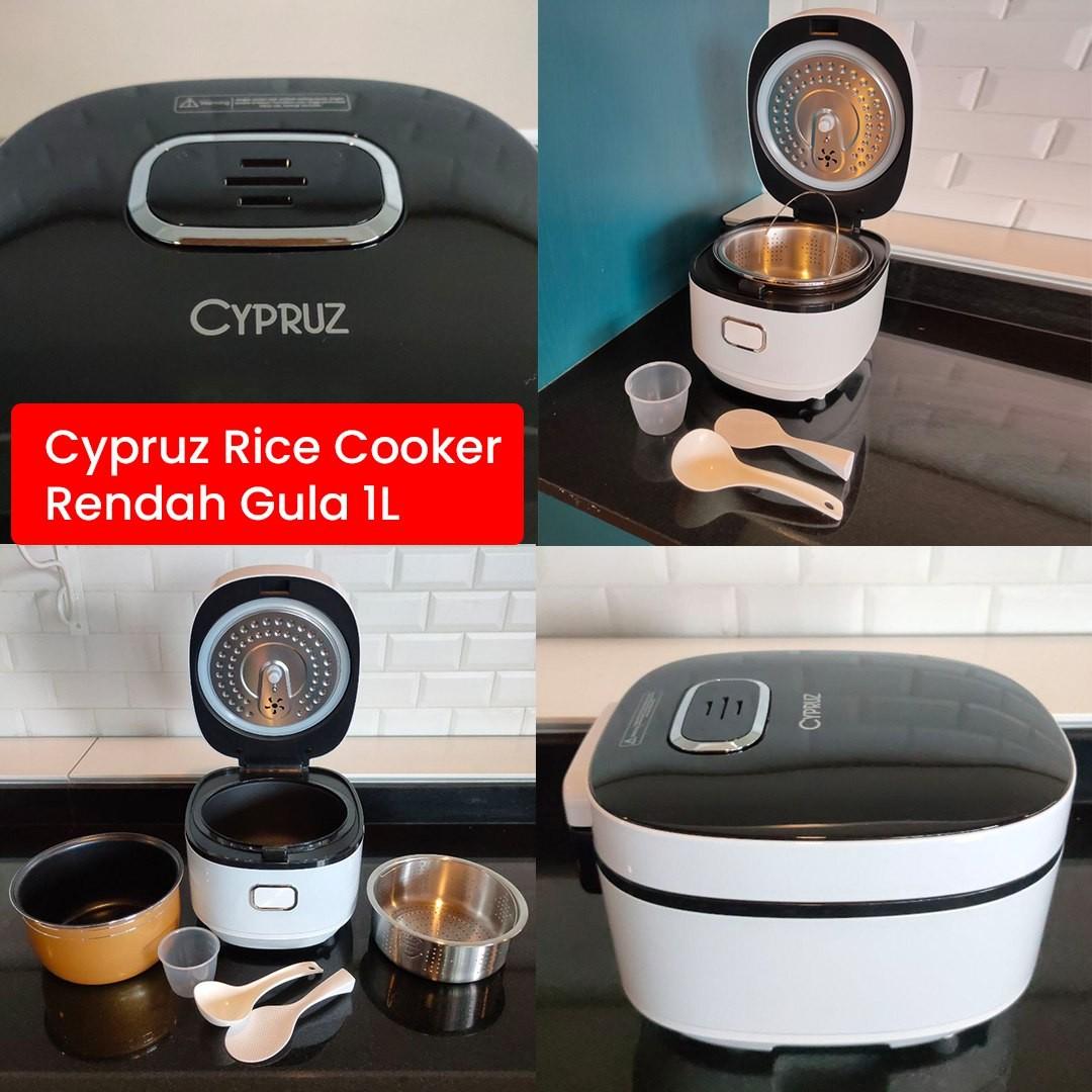 Rice Cooker rendah gula ukuran 1 liter merek Cypruz, Kitchen