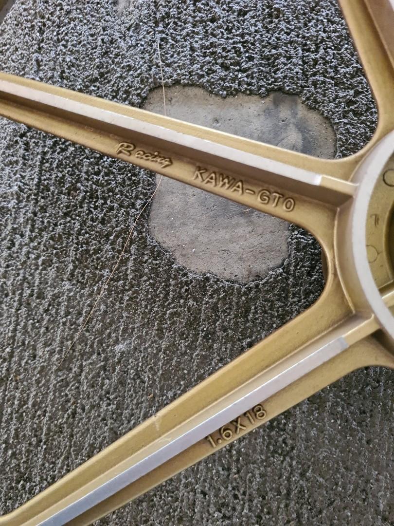 Rxz kawa gto front rim 18, Motorcycles, Motorcycle Accessories on Carousell