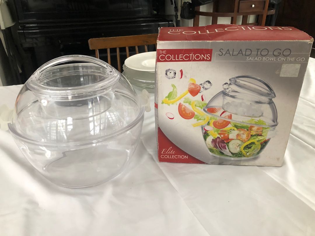 Salad Bowl and Mixer, Furniture & Home Living, Kitchenware & Tableware