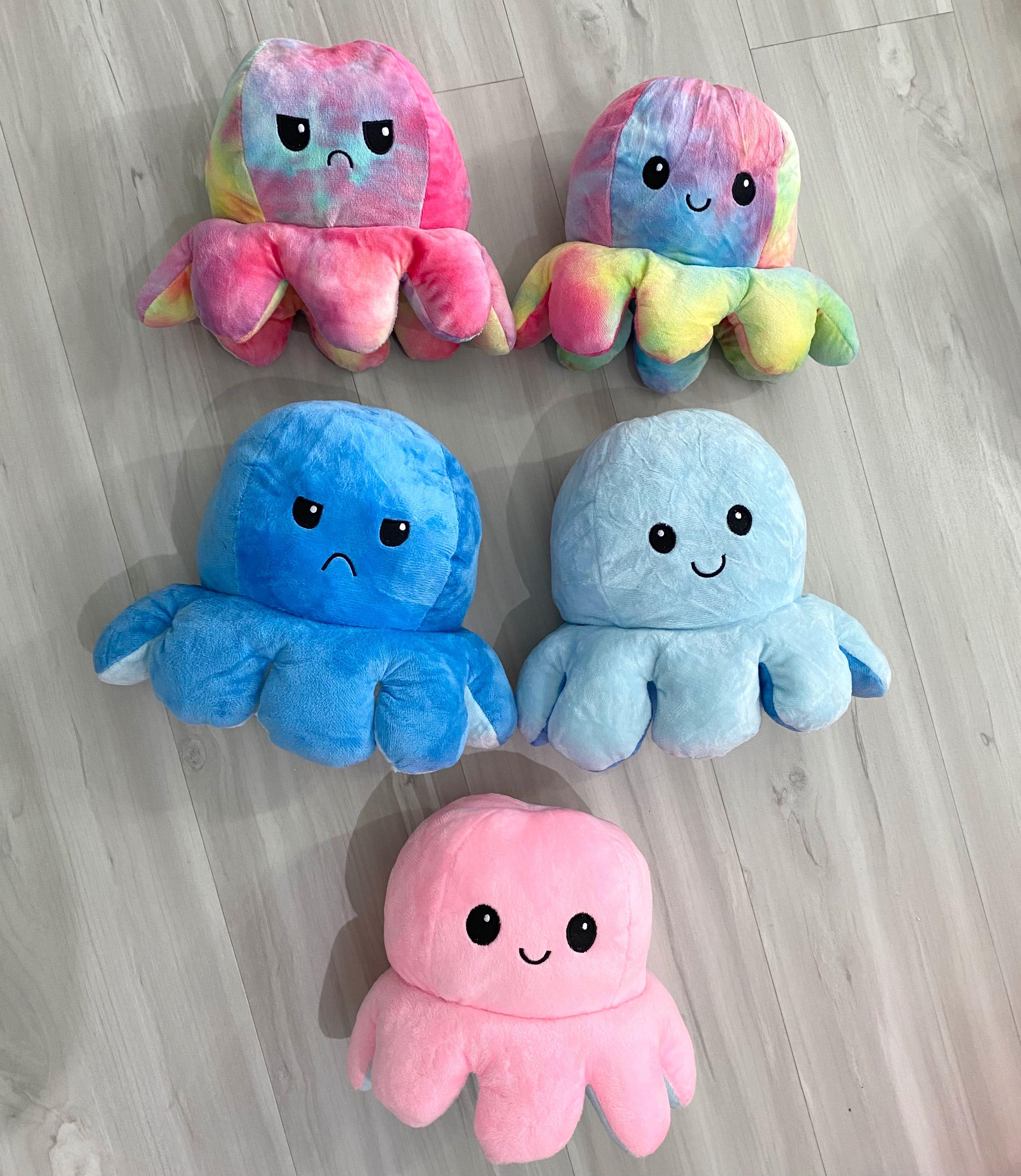 octopus plush toy reversible