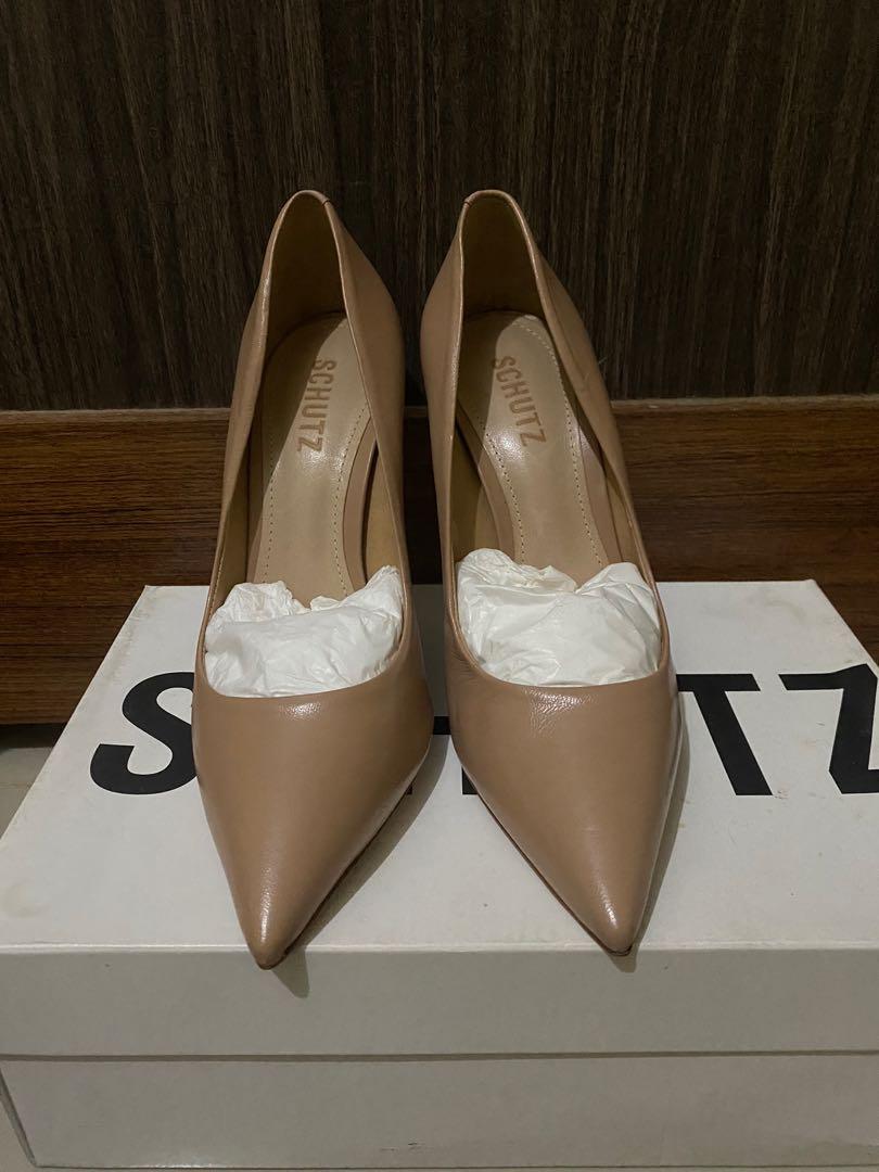 schutz nude heels