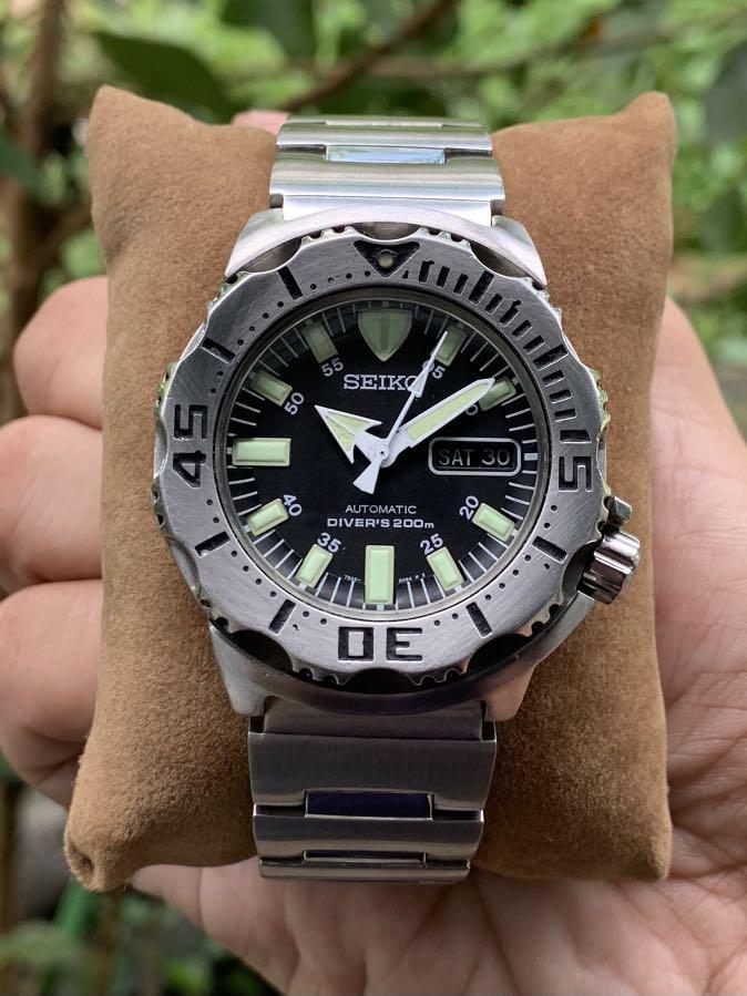 Seiko Monster 1st Gen Black, Men's Fashion, Watches & Accessories, Watches  on Carousell