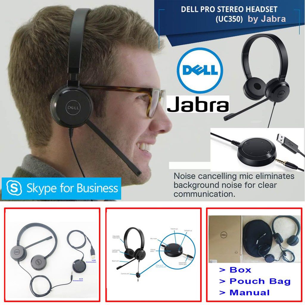 Dell Jabra headset with mic, Audio 