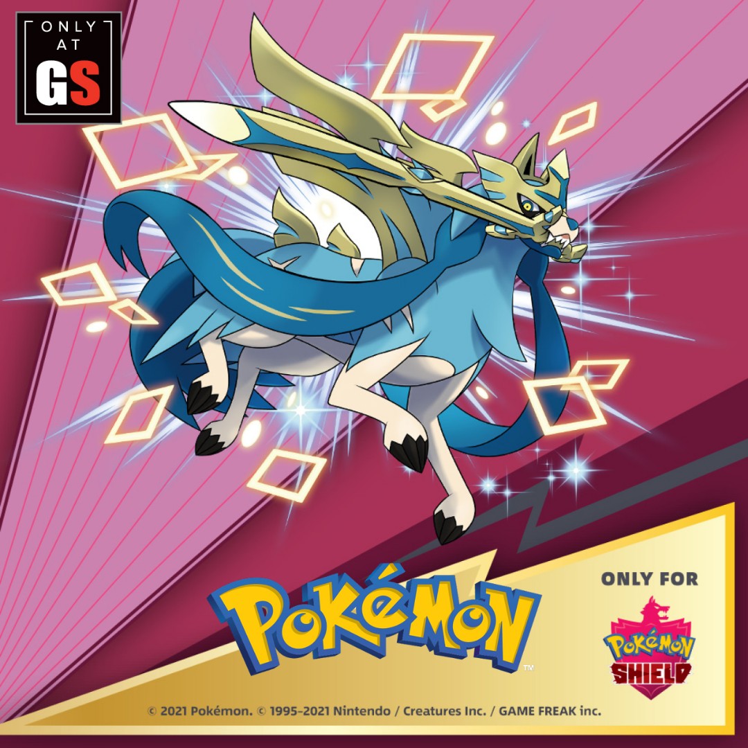 Shiny Zacian codes for Pokemon Shield Only, Video Gaming, Video Games, Nintendo on Carousell
