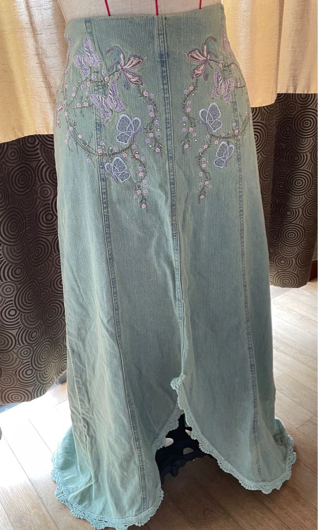 The bay sales denim skirt