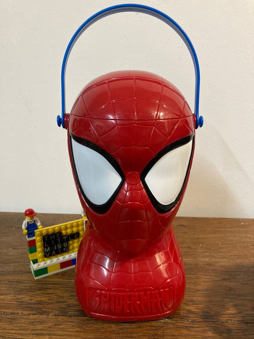 Spiderman Popcorn Bucket, Hobbies & Toys, Memorabilia & Collectibles, Vintage Collectibles on