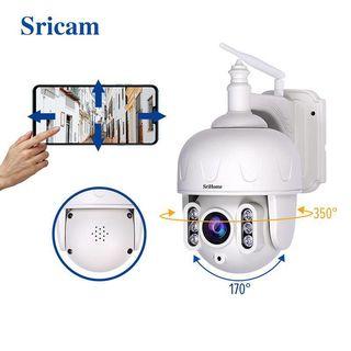 SRICAM SriHome SH028 3.0MP 1296P 5X Zoom Wi-Fi 360 Degree PTZ Surveillance Dome Camera