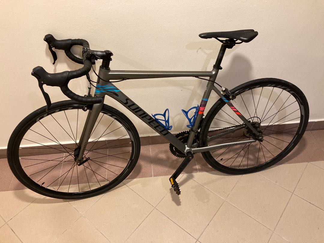 ready stock affordable road bike Sunpeed Triton 8 speed Sports