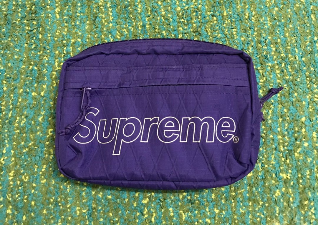 SUPREME FW18 SHOULDER BAG PURPLE USED
