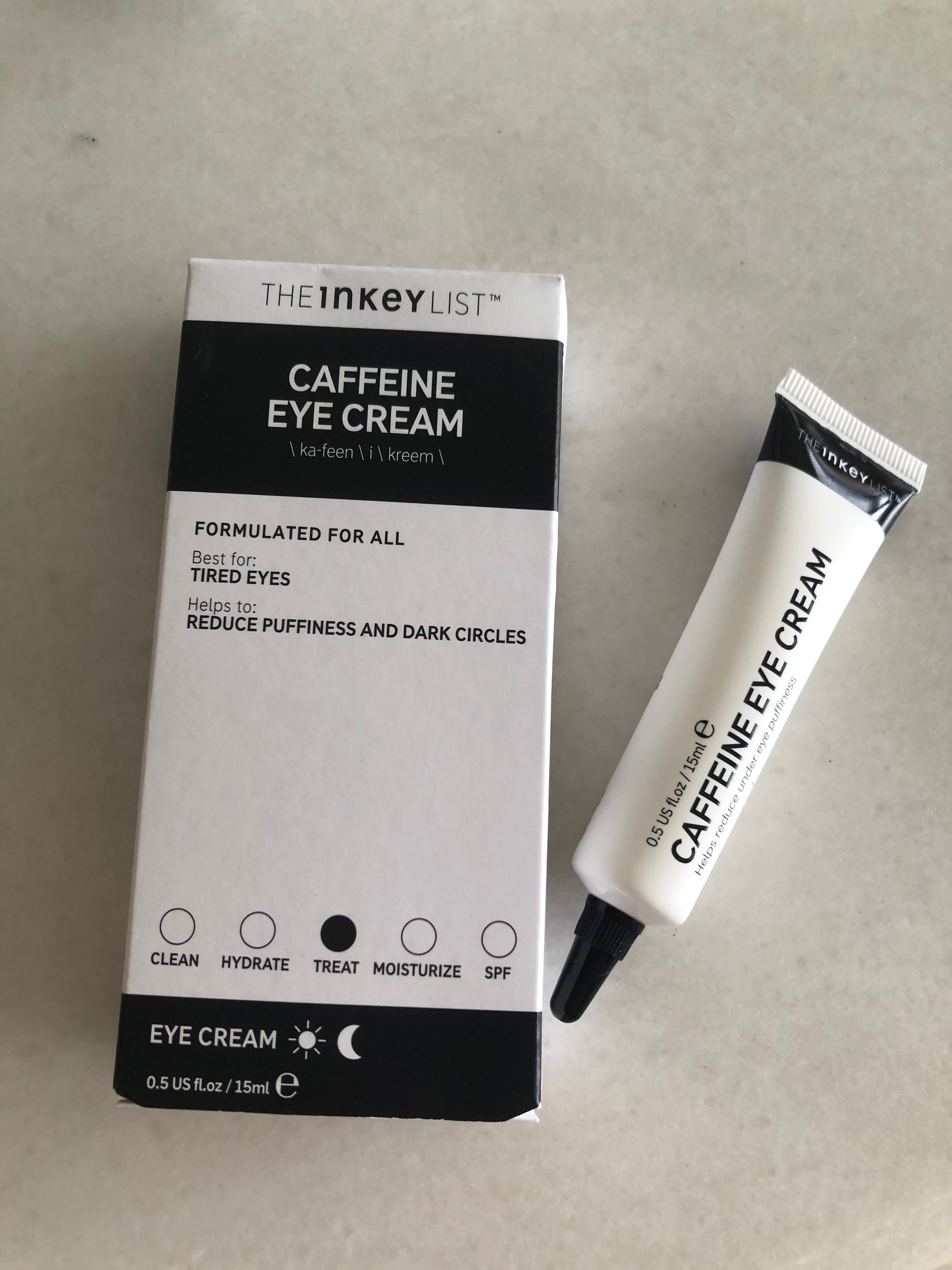 The Inkey List Caffeine eye cream, Beauty & Personal Care, Face, Face