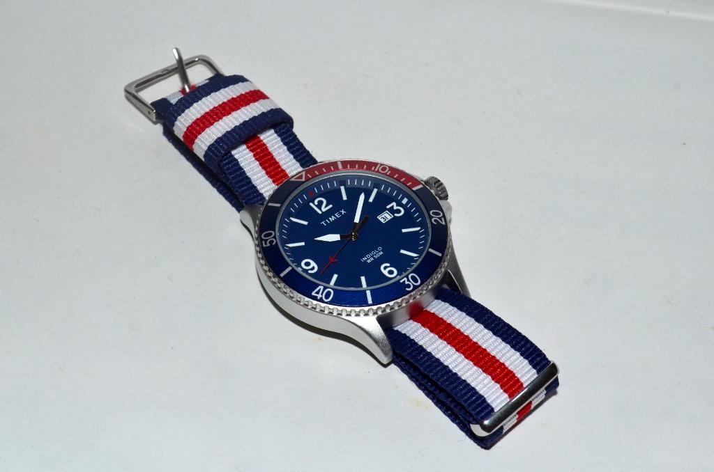 TIMEX Watch With Pepsi Dial / NATO Strap / Sports ( Quartz Movement ),  Men's Fashion, Watches & Accessories, Watches on Carousell