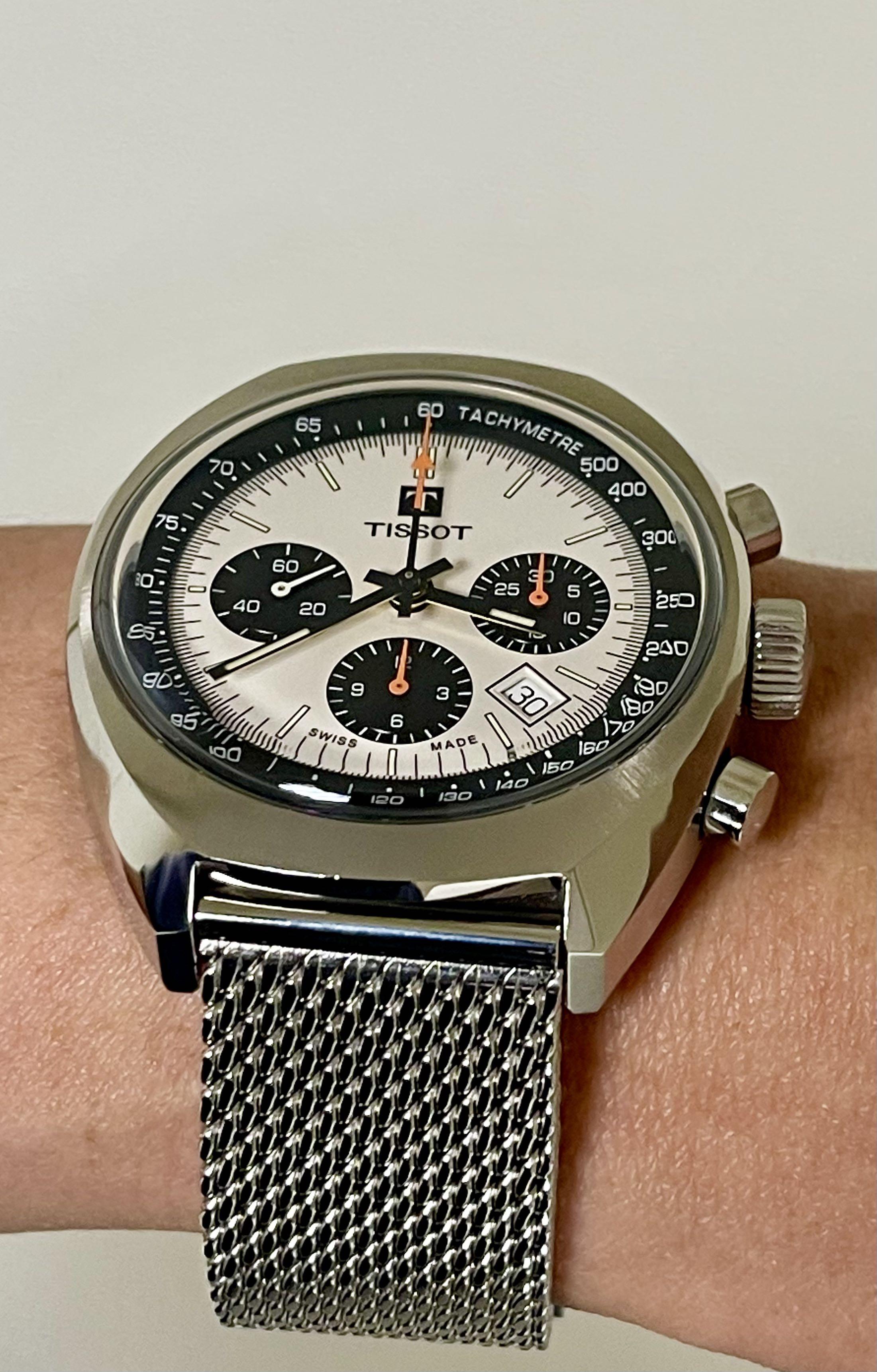 Limited Edition Swiss Panda Watch, Original Tissot 43mm automatic