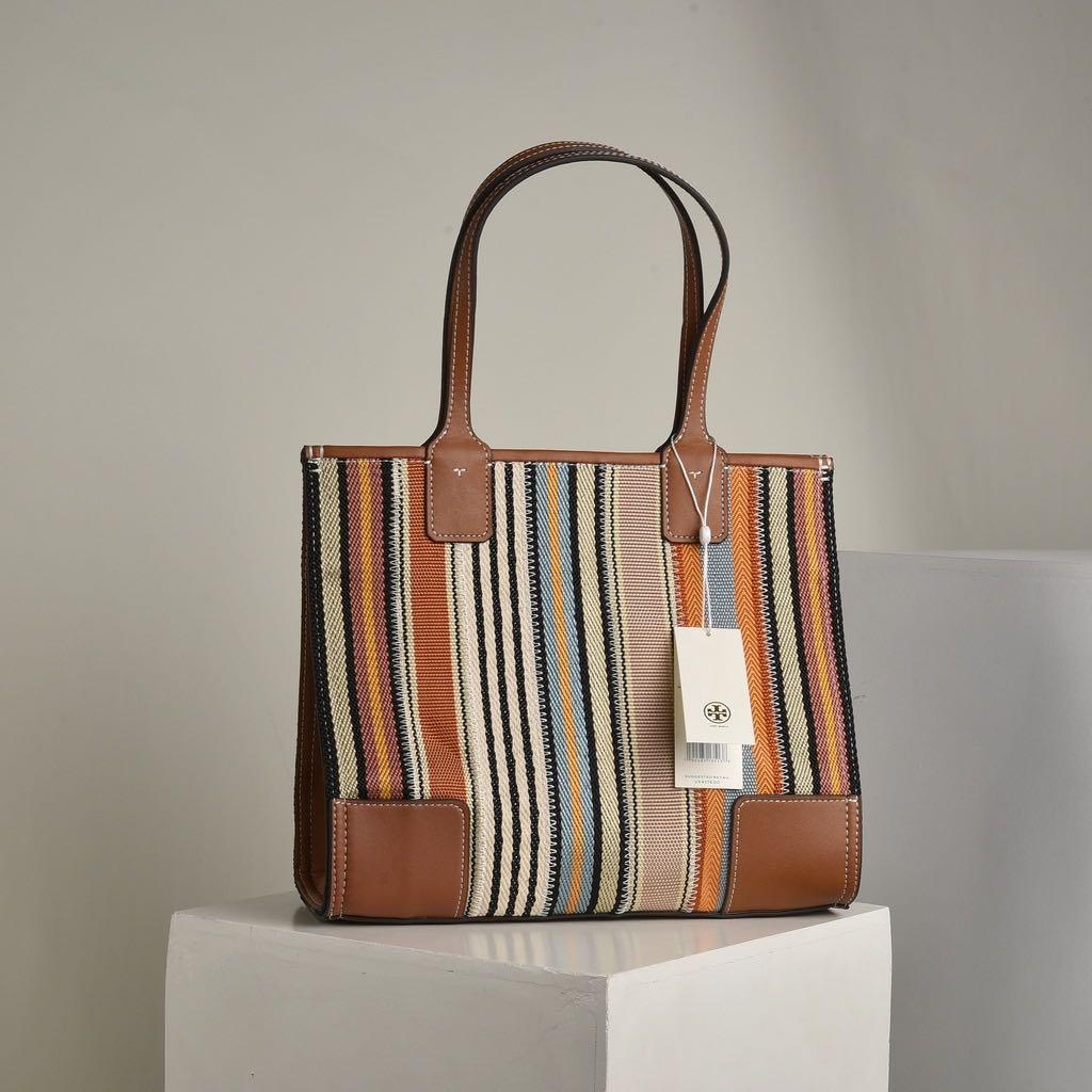 Tory Burch Ella Webbing Patchwork Mini Tote Bag