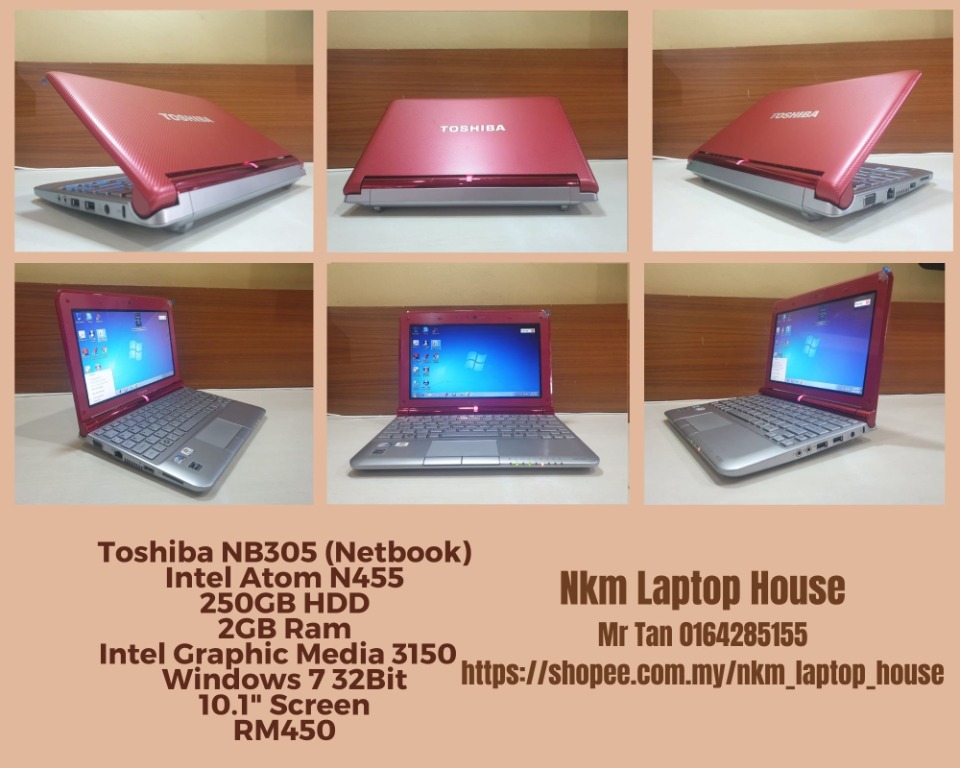 Toshiba NB305, Computers & Tech, Laptops & Notebooks on Carousell