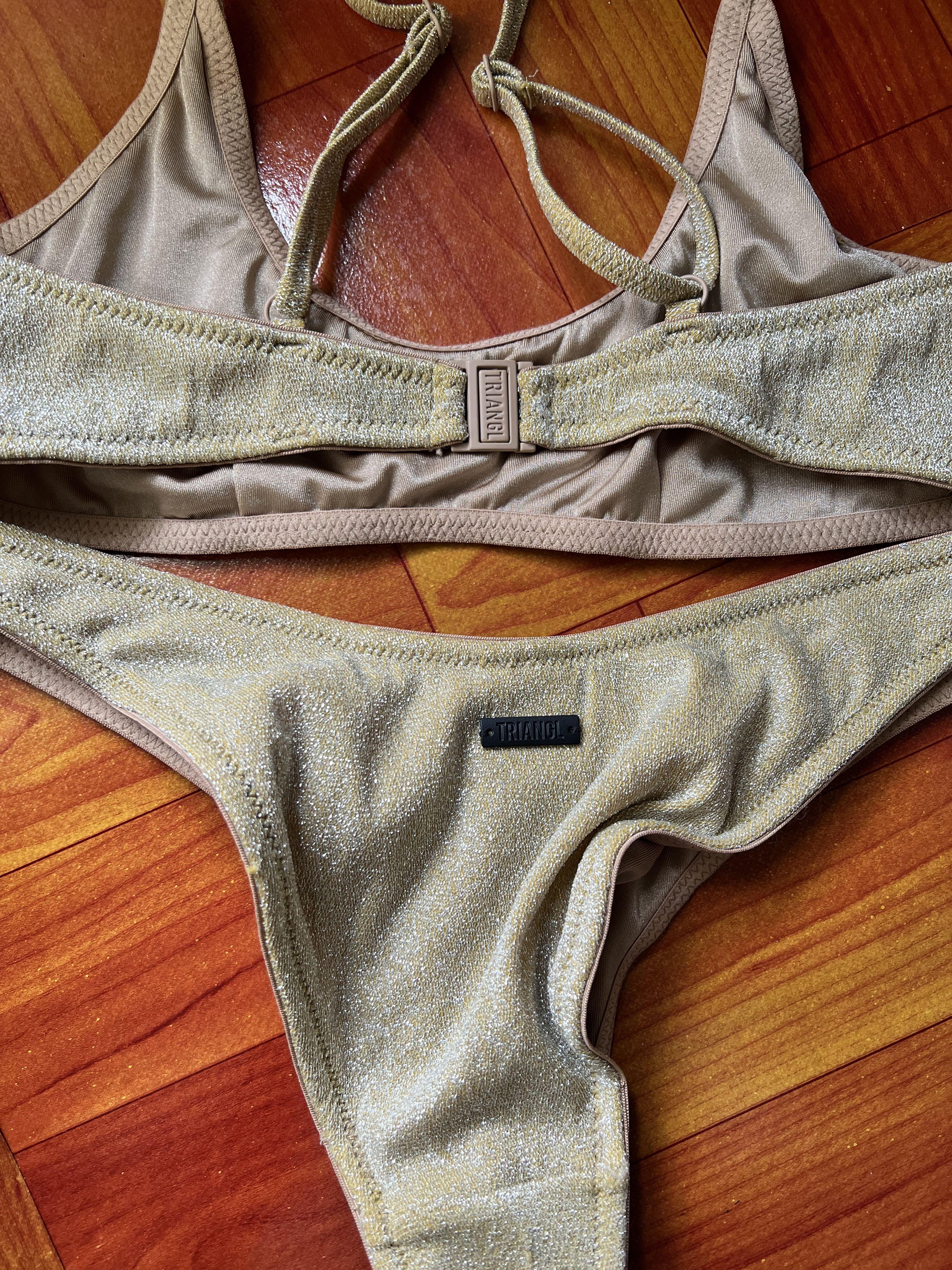 Triangl Bikini - Mica Gold, Women's Fashion, Swimwear, Bikinis & Swimsuits  on Carousell