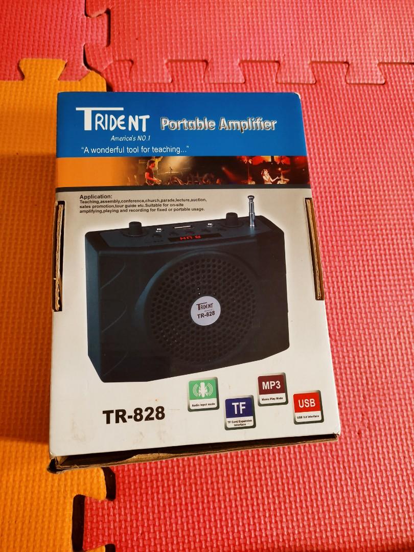 Trident Portable Amplifier (Category: Soundbars, Speakers & Amplifiers) located in Quezon City. Submitted by bibliomomma (Listing ID 1122594283, Image 1). Description: Trident Portable Amplifier Complete accessories Good working condition MOP Gcash.