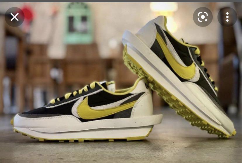 UNDERCOVER x sacai x Nike LDwaffle 「Bright Citron」, 男裝, 鞋, 波