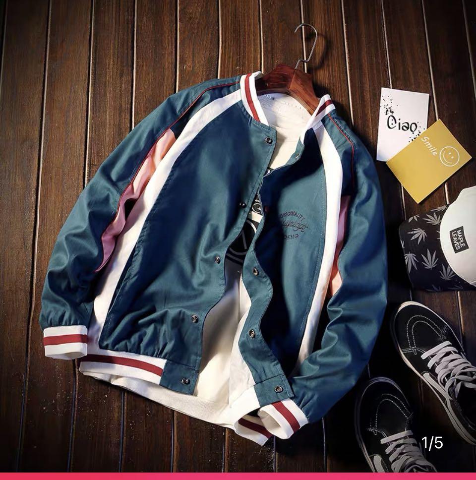 Varsity Jacket (Category: Coats, Jackets and Outerwear) located in Singapore. Submitted by eordim (Listing ID 1122665068, Image 1). Description: bought from taobao for 19 dollars excl. shipping. thought it was women’s jacket for some reason 💀 selling at loss coz i wanna declutter (please help me declutter) please look at last pic for exact measurements; this jacket is sized M. never actually worn anywhere, just tried on a few times. .