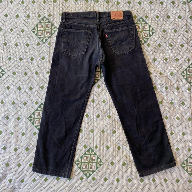 Vintage 90s Made in USA Levi's 501 Black Denim Jeans, Men's 