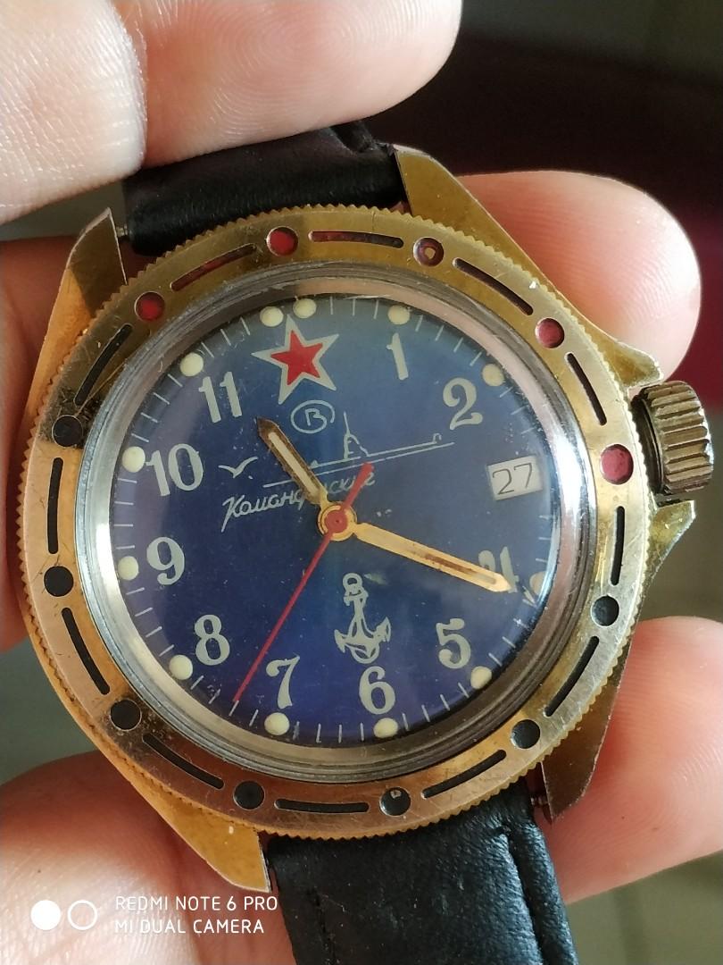 Vintage russian sales diver watch
