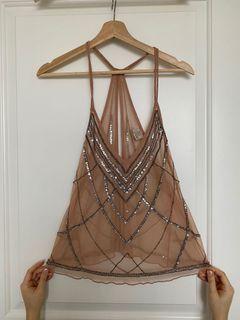 Women’s Sequined Dressy Camisole/Blouse - 10/10 Condition