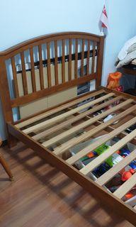 Wooden bed frame Queen size