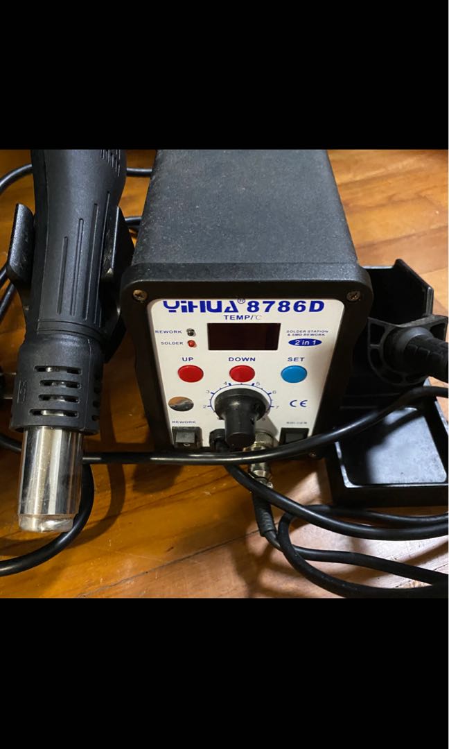 Yihua 8786D Soldering Station (hot air not working, needs filament