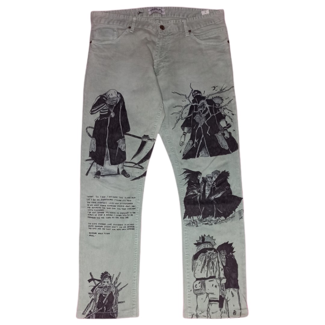 ZARA MAN Custom Manga Jeans, Fesyen 