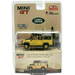 Mini GT 1:64 Scale #151 Land Rover Defender 110 County Station