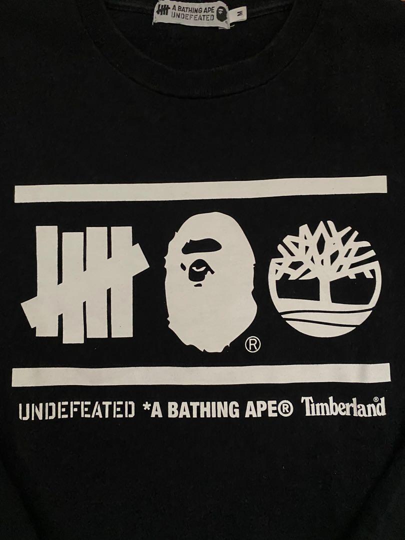Bape X Undefeated X Timberland Double Collab Long Sleeve Shirt by A Bathing Ape