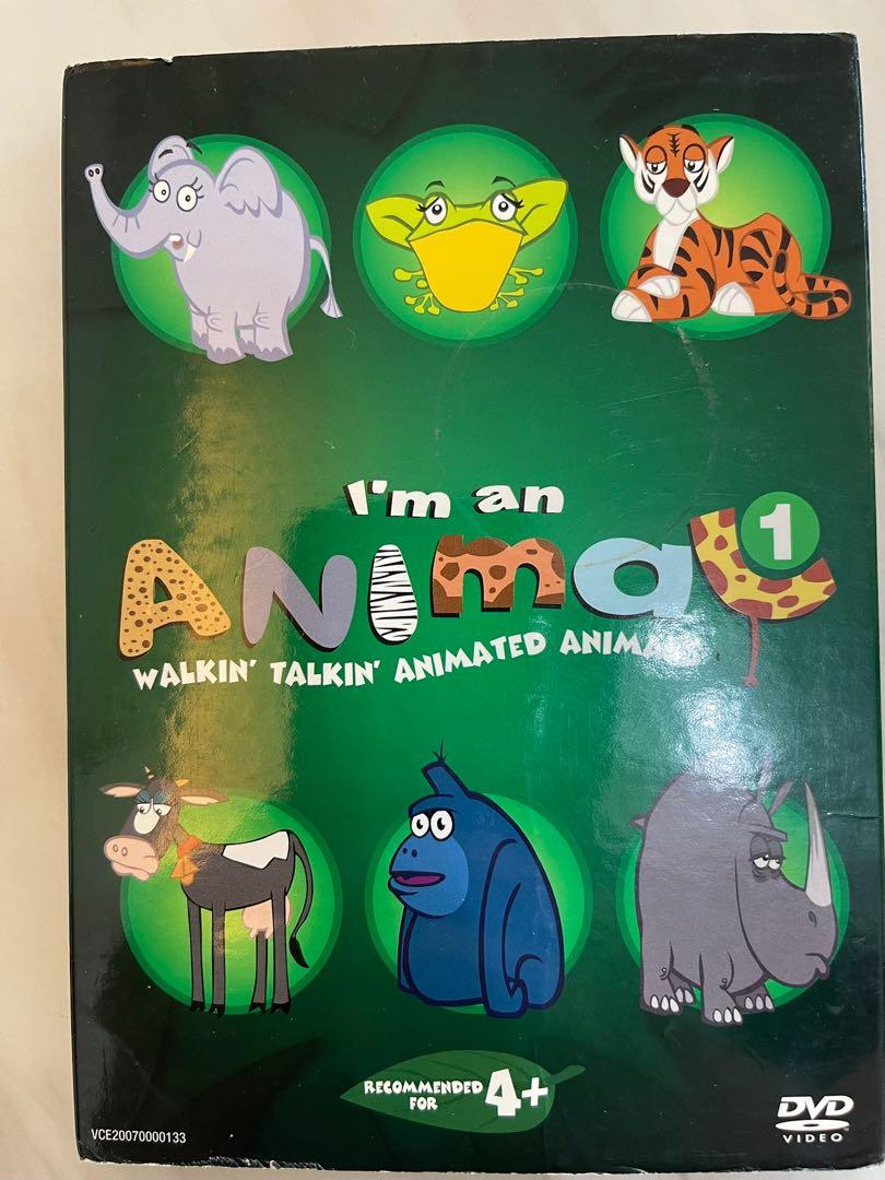 兒童dvd (I'm an Animal) (我是甚麼動物）共兩隻，送13張共26種動物咭