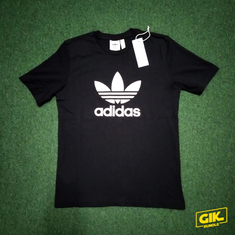 [Defect] adidas Originals Trefoil Black Logo T-shirt, Men's Fashion ...