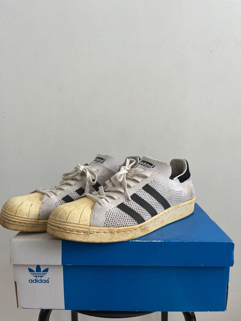 Adidas superstar 80s primeknit gold clearance
