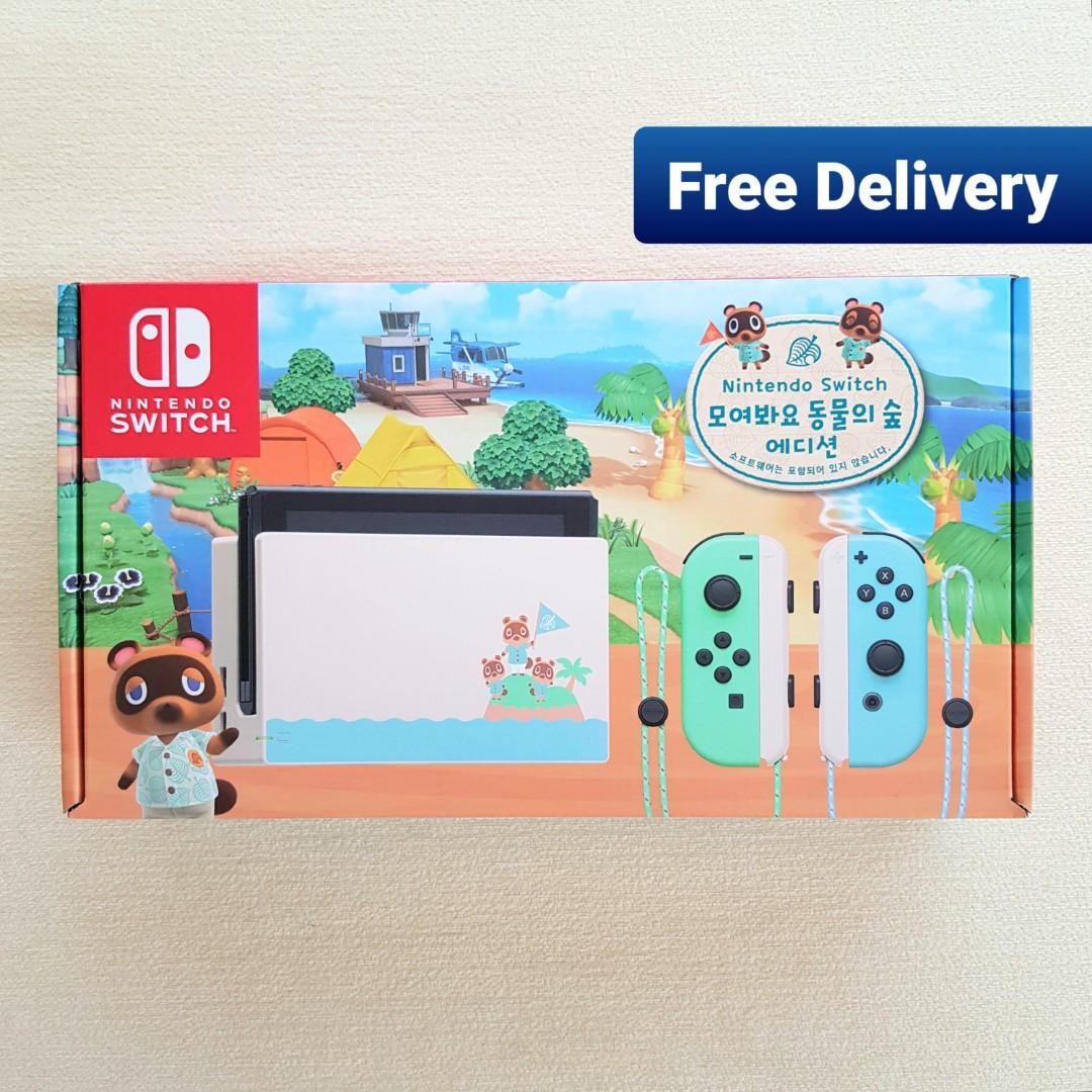 Animal Crossing Nintendo Switch Console Korea Set Brand New Free Delivery Video Gaming Video Games Nintendo On Carousell