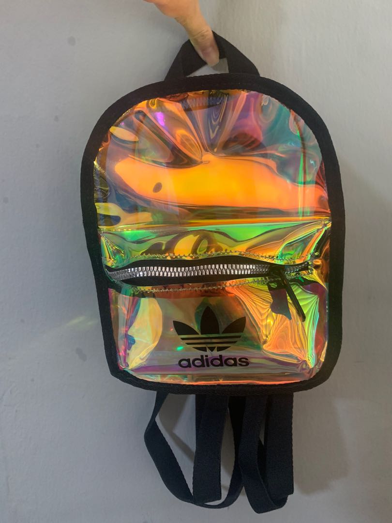 Adidas mini backpack sales transparent