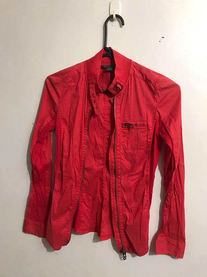 Authentic Armani Exchange Red Jacket, Women's Fashion, Coats, Jackets and  Outerwear on Carousell