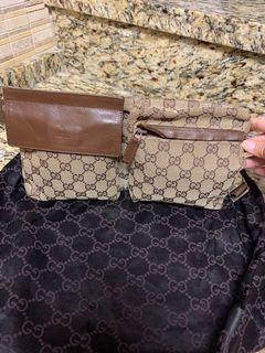 Authentic Gucci GG Monogram Canvas Fanny Waist Bag