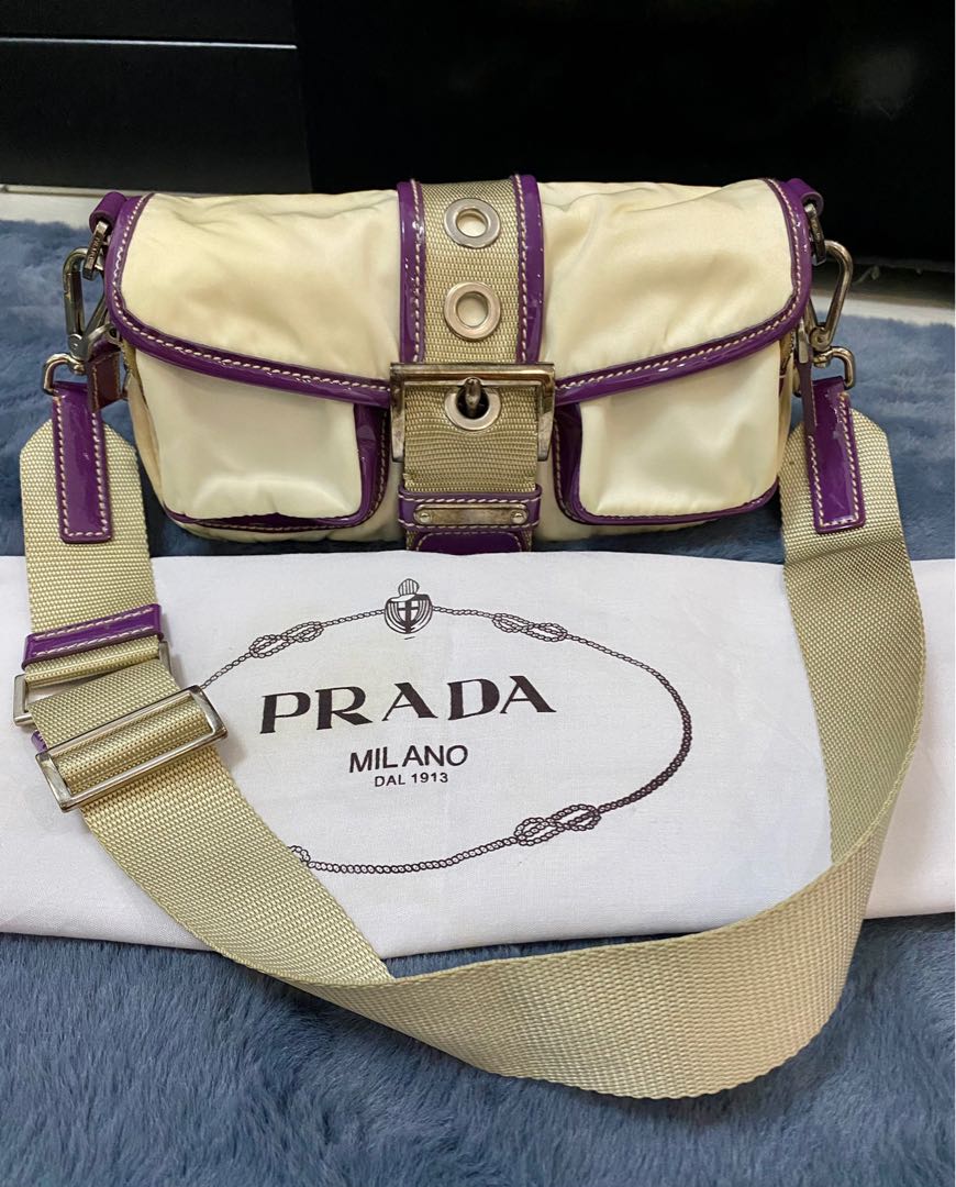 Authentic Prada Nylon Flap Shoulder Bag, Luxury, Bags & Wallets on
