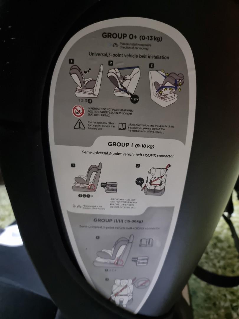 Babylove car seat with Isofix, Car Accessories, Accessories on Carousell