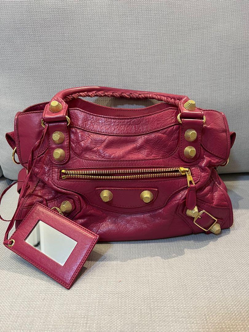 Balenciaga City Bag in Raspberry Pink