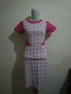 Batik Dress bahan melar