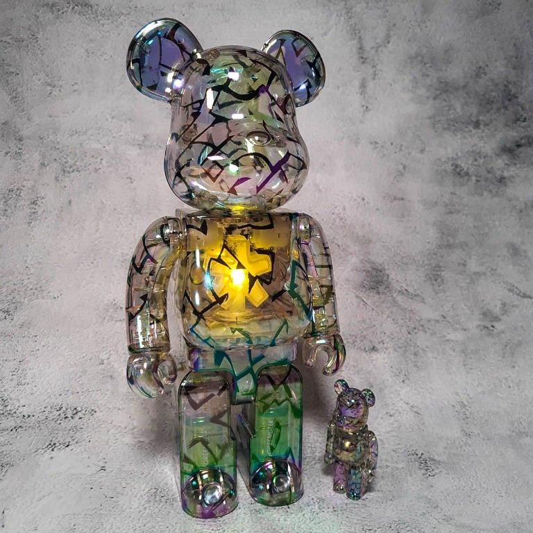 Bearbrick x Jimmy Choo x Eric Haze Curated By: Poggy 100% &amp; 400% Set, Hobbies &amp; Toys, Toys &amp; Games on Carousell