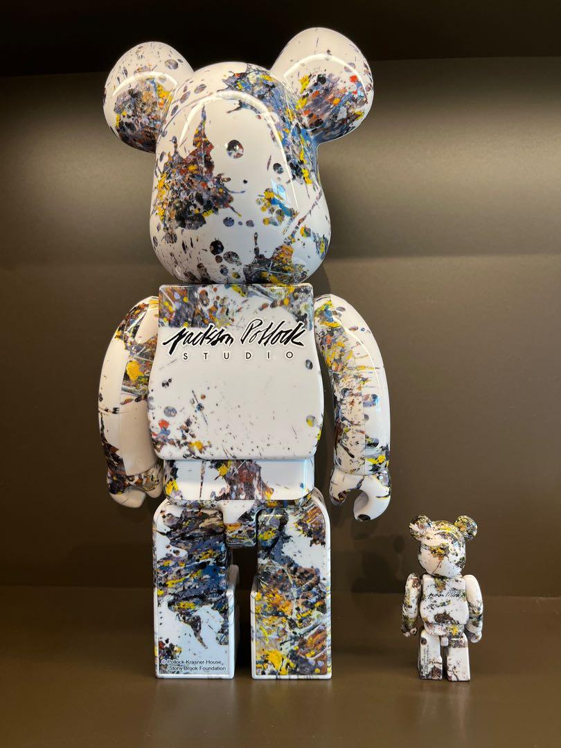 BE@RBRICK JACKSON POLLOCK STUDIO 400% & 100%