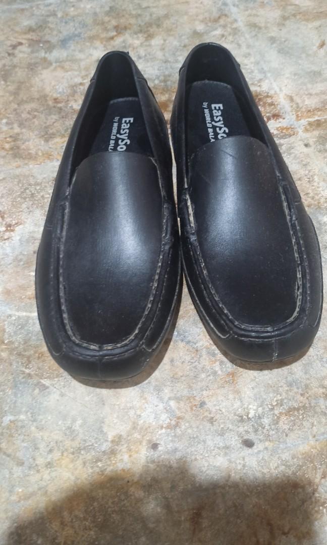 Black Leather Shoes by Easy Soft, Men's 